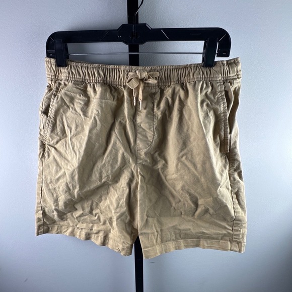 GAP Pants - Gap Pull On Shorts Womens Small Tan Elastic Waist Drawstring Twill Khaki Beige